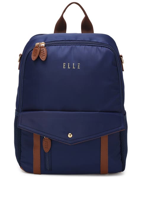 Luxe Journey 18L Twill and Vegan Leather Backpack