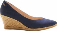 VISCATA Roses Canvas V Cut Espadrille Wedges