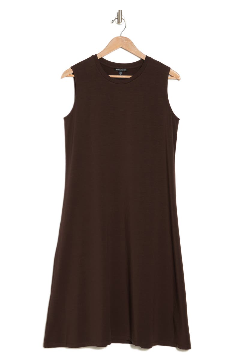 Eileen Fisher Sleeveless Stretch Jersey T-Shirt Dress, Alternate, color, 
