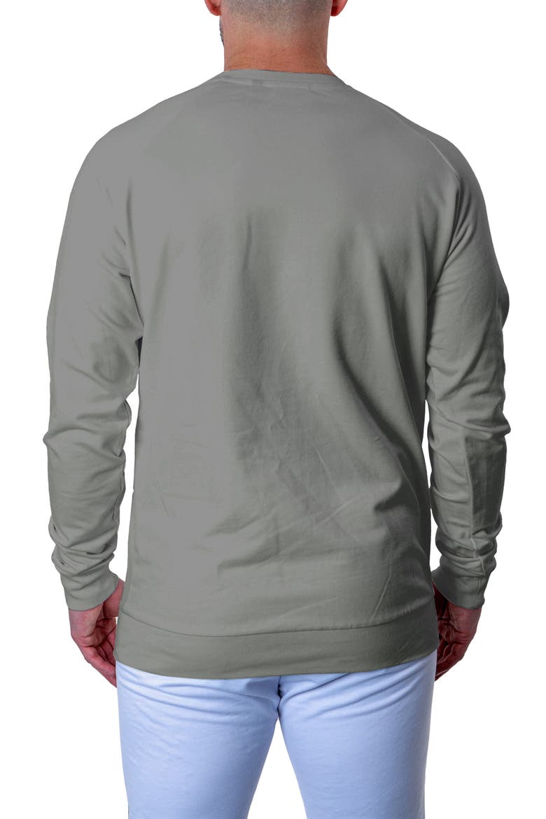 Majestic Stretch Cotton Sweatshirt, Alternate, color, GREY