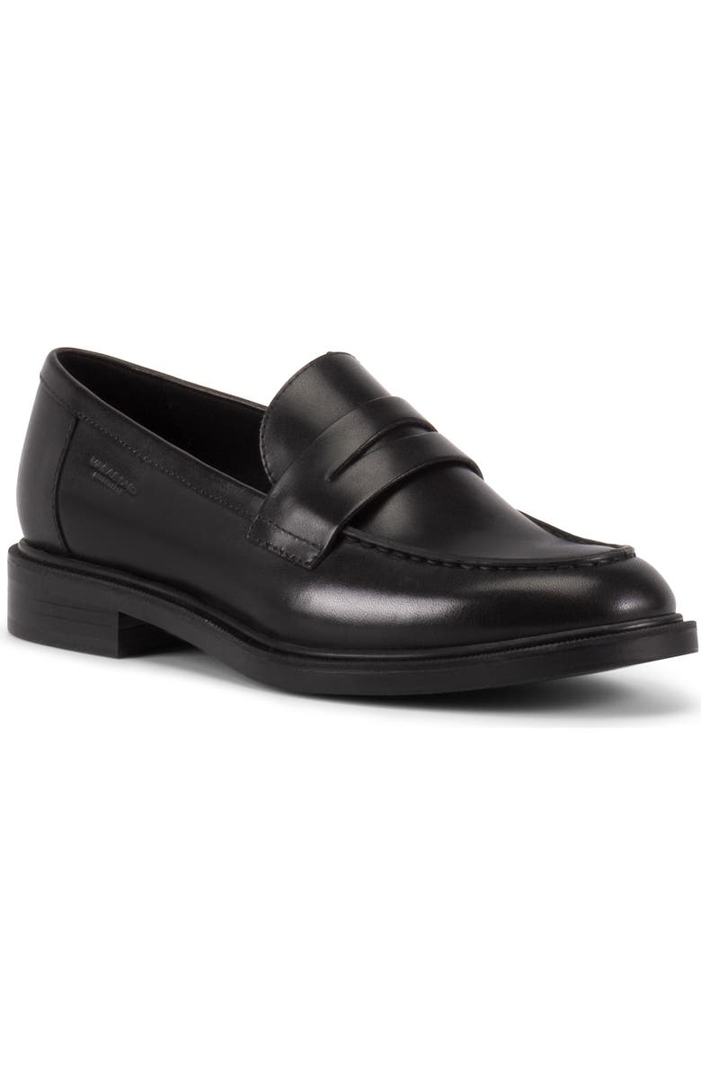 Vagabond Shoemakers Amina Penny Loafer, Main, color, Black