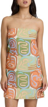 Billabong Summer Glow Strapless Minidress