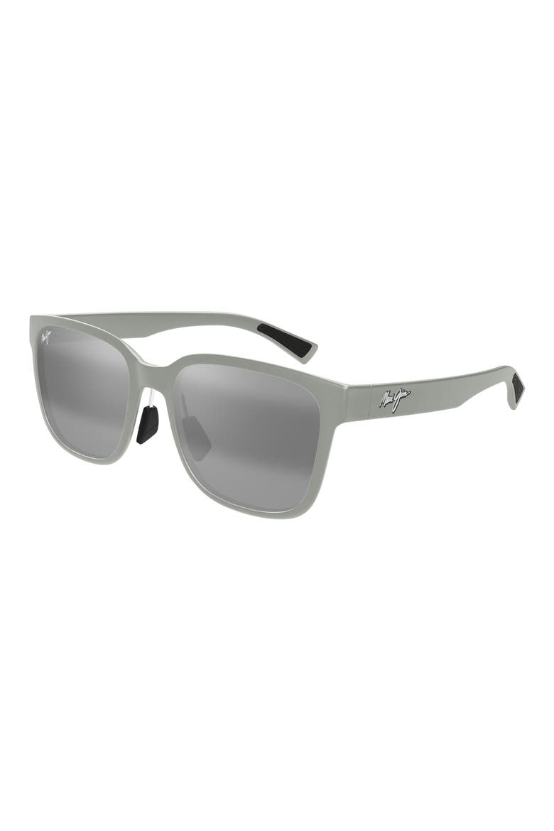Paulele AF 57mm PolarizedPlus2® Round Sunglasses, Alternate, color, GREEN/ NEUTRAL GREY