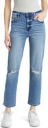 HIDDEN JEANS Distressed Straight Leg Jeans