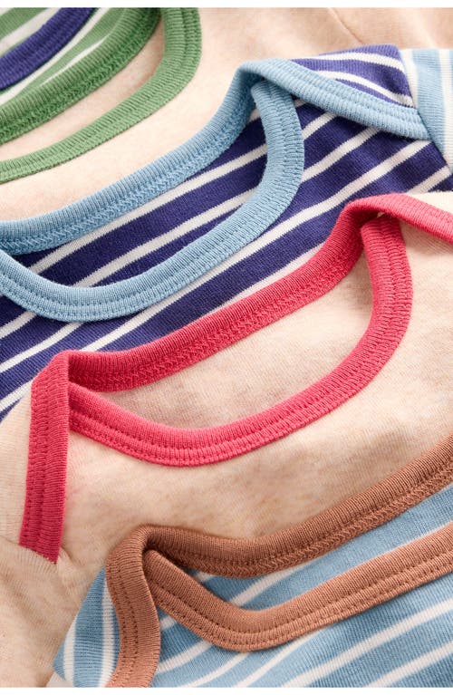 Mini Boden 5-pack Assorted Long Sleeve Cotton Bodysuits In Multi
