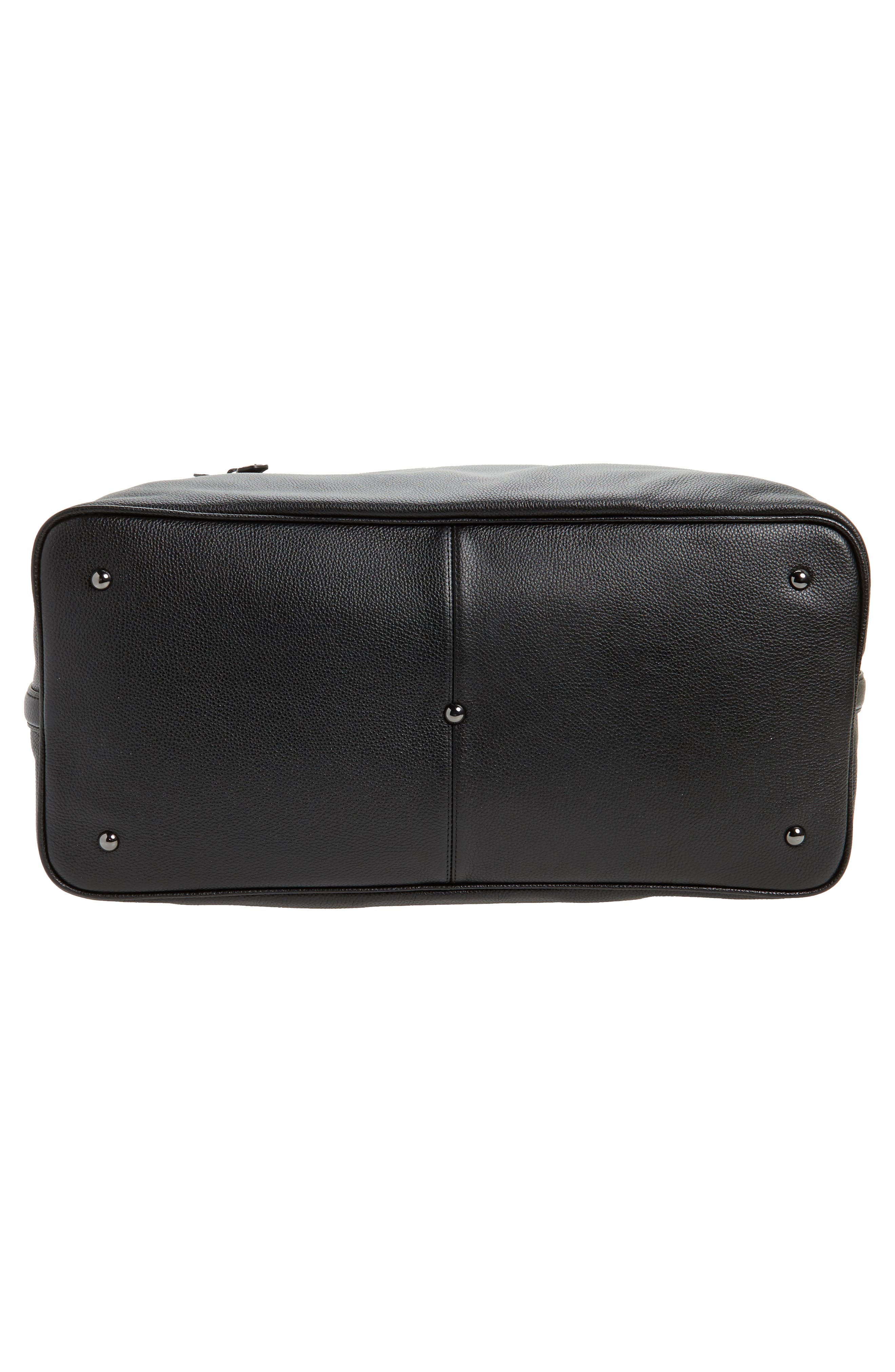 Polo Ralph Lauren Pebbled Leather Duffel Bag, Alternate, color, 