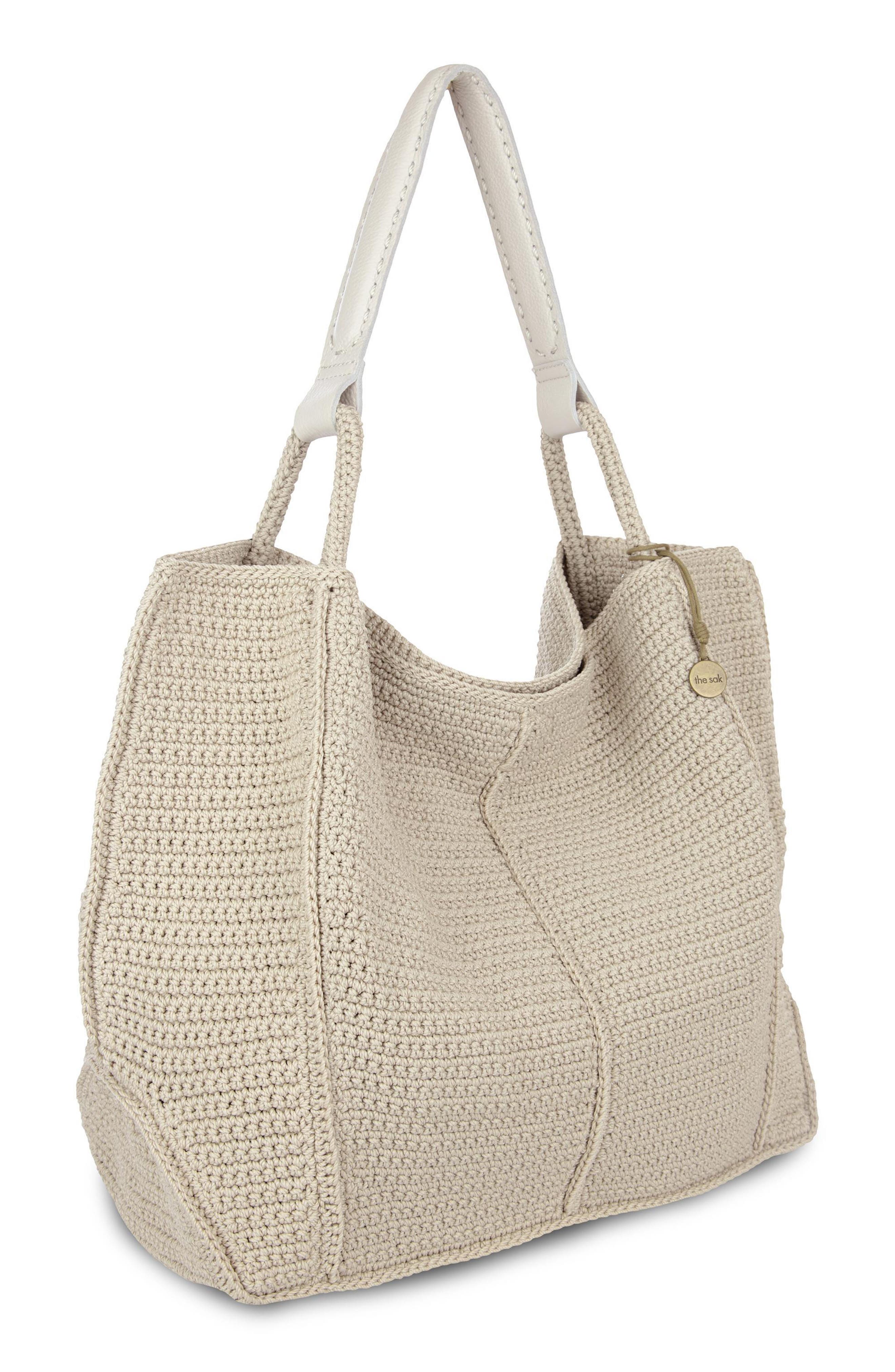 Los Feliz Large Crochet Tote, Alternate, color, ECRU