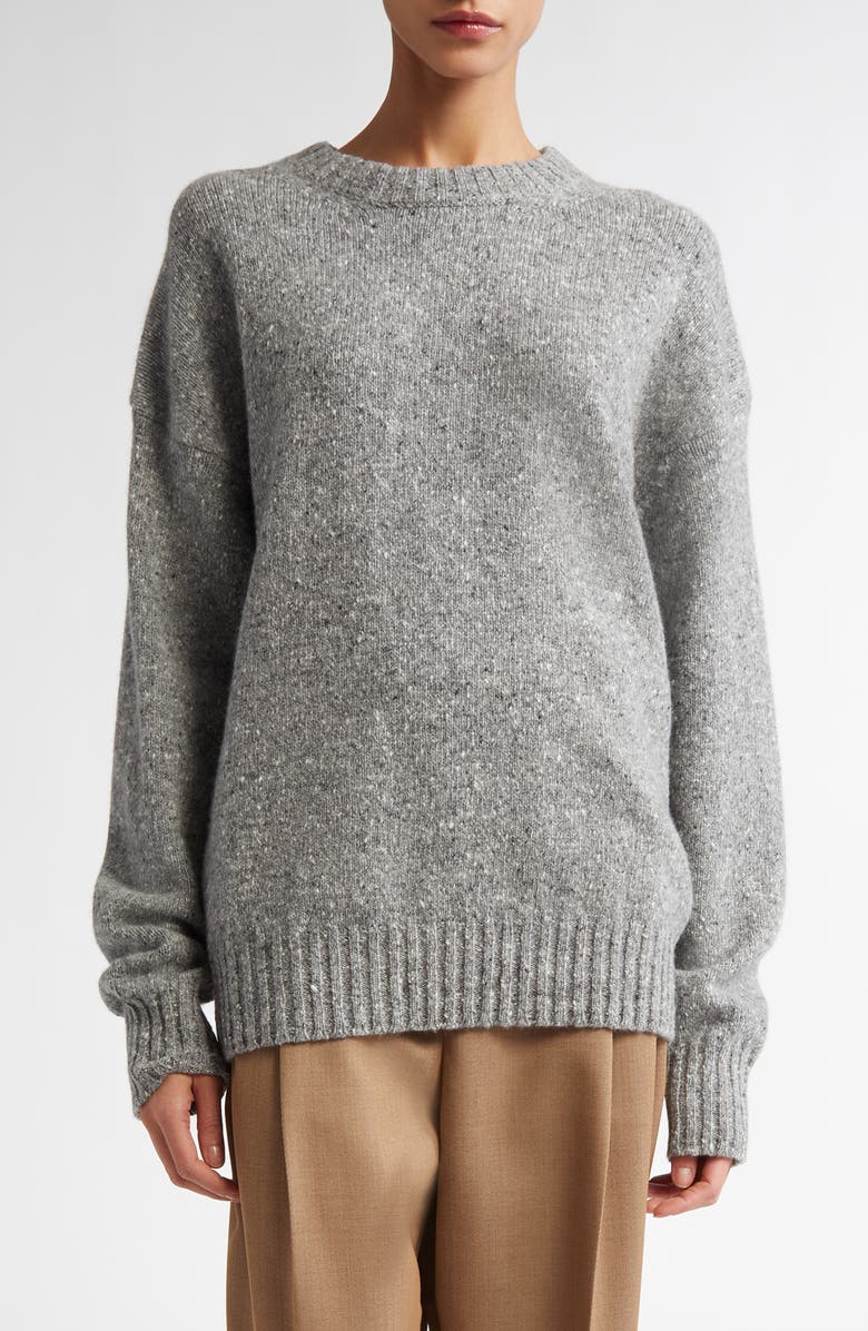 PARTOW Dillon Wool & Cashmere Sweater, Main, color, Stone