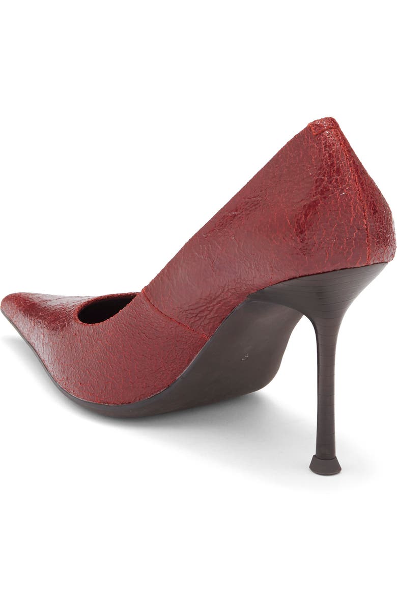 Jeffrey Campbell Risk Taker Pointed Toe Pump, Alternate, color, Red Crackle
