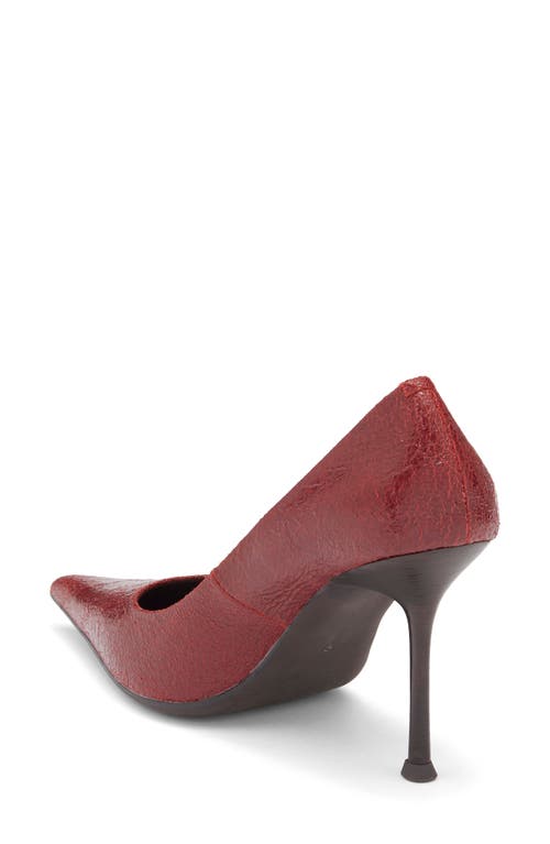 Jeffrey Campbell Risk Taker Pointed Toe Pump In Red
