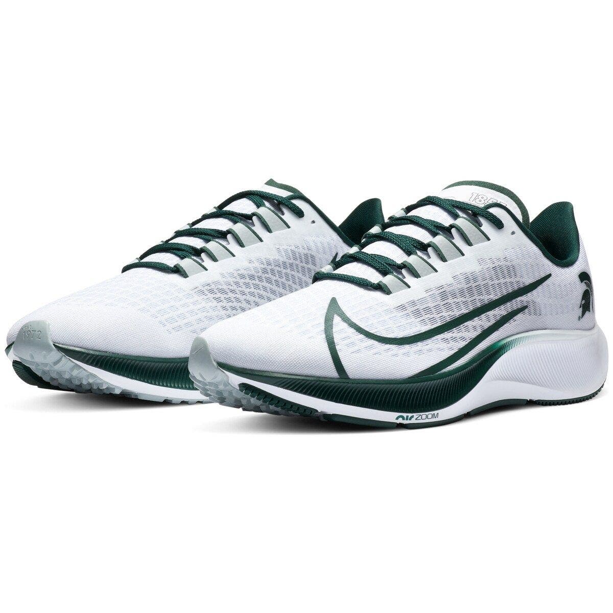 Nike Unisex Nike White Michigan State Spartans Pegasus 37 Running Shoes, Alternate, color, 