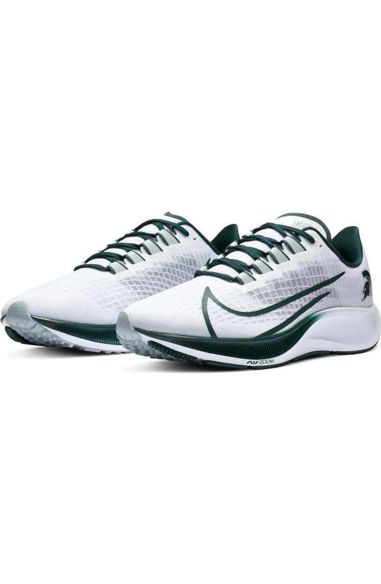 Nike Unisex Nike White Michigan State Spartans Pegasus 37 Running Shoes, Alternate, color,