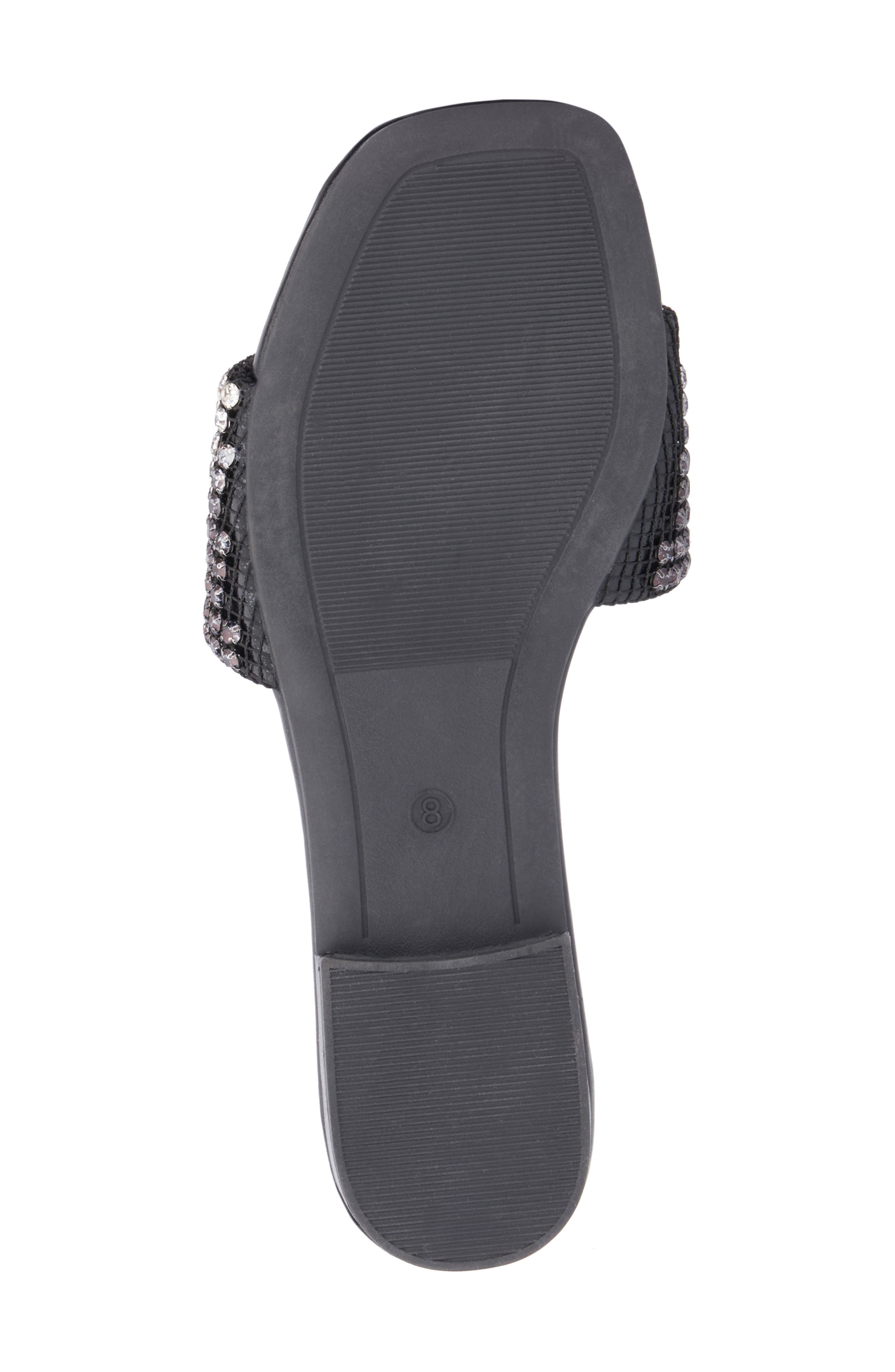 NEW YORK AND COMPANY Gracie Rhinestone Slide Sandal, Alternate, color, 