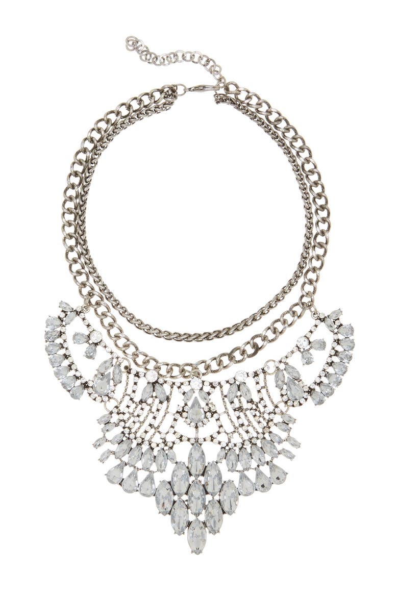 Lexy Necklace, Main, color, silver