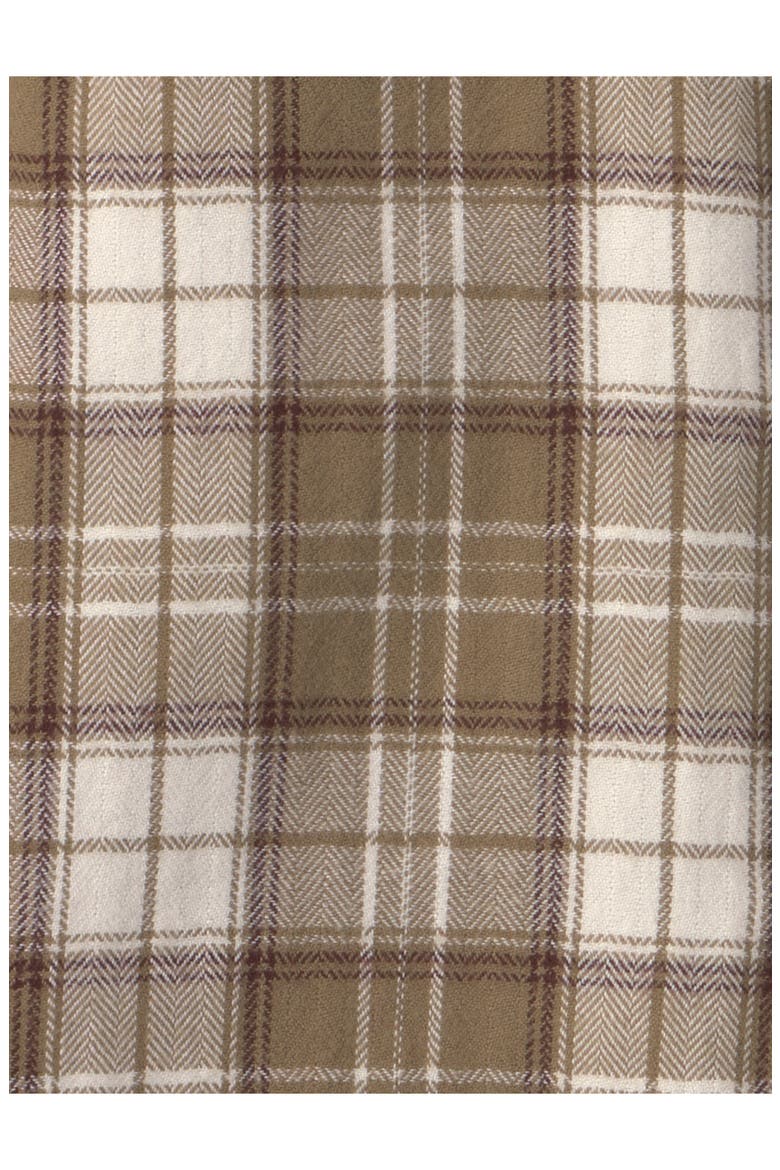 Kids' Organic Cotton Flannel Shirt, Alternate, color, LP OLIVE PLAID