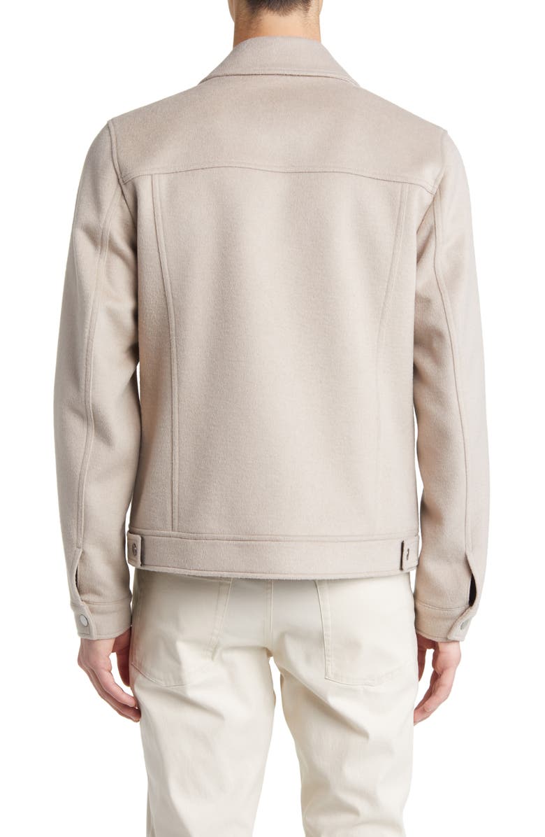 Ted Baker London Somerss Wool Blend Trucker Jacket, Alternate, color, 