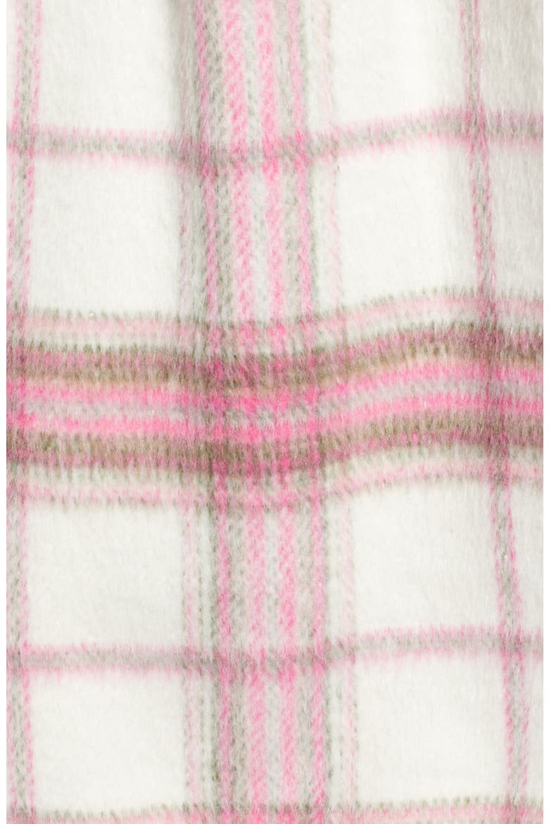 Plaid Shirt Jacket, Alternate, color, IVORY- PINK PINKY PLAID