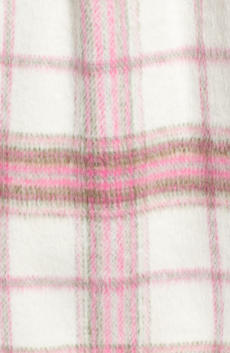 BP. Plaid Shirt Jacket, Alternate, color, Ivory- Pink Pinky Plaid