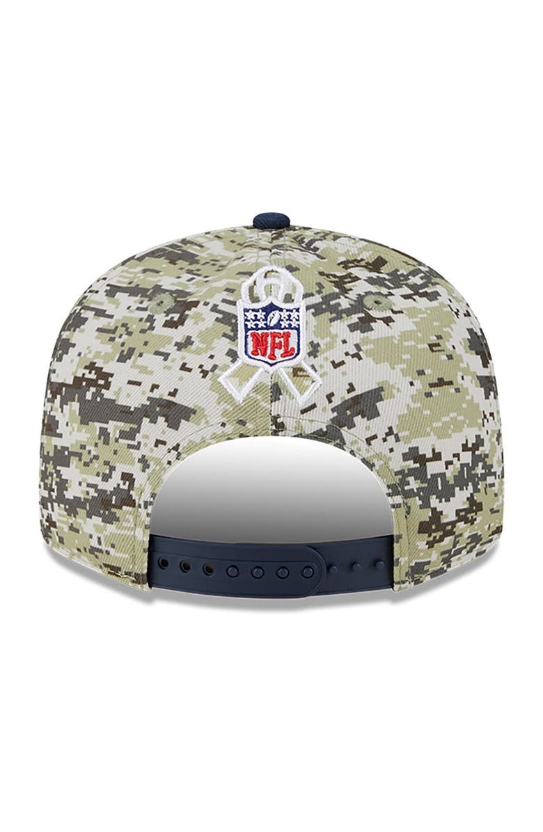 New Era Men's New Era  Camo/Navy New England Patriots 2023 Salute To Service 9FIFTY Snapback Hat, Alternate, color, 