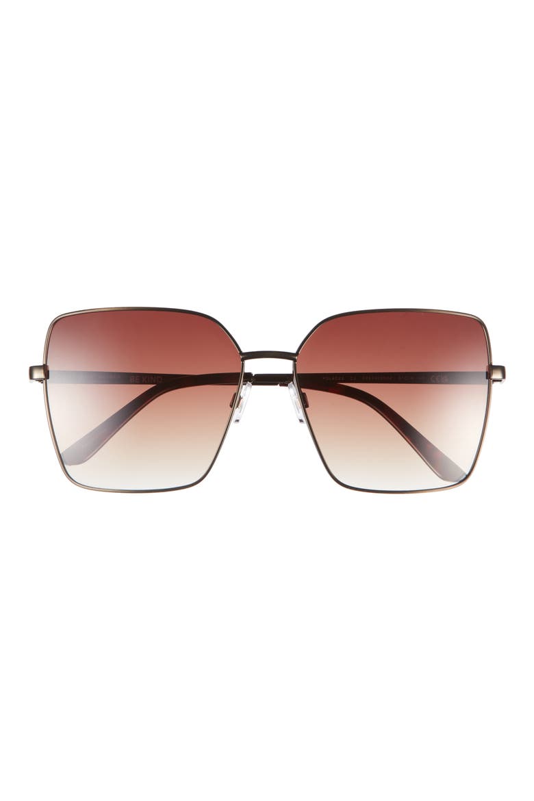 61mm Square Sunglasses, Main, color, ANTIQUE GOLD