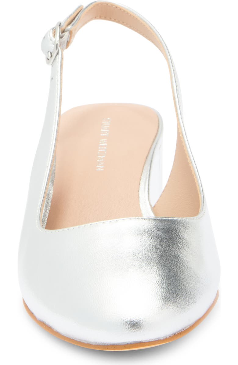 Stuart Weitzman Bridget Slingback Pump, Alternate, color, Silver