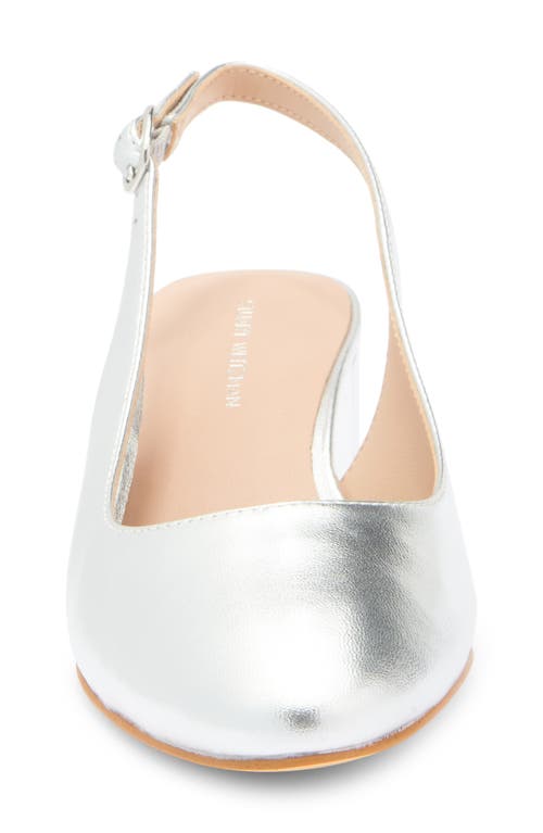 Stuart Weitzman Bridget Slingback Pump In Silver