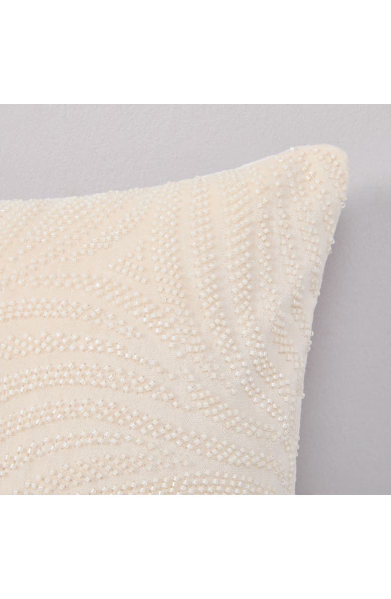 Chuks Collins x Lush Decor Swirls & Gills Pillow Cover, Alternate, color, Cream