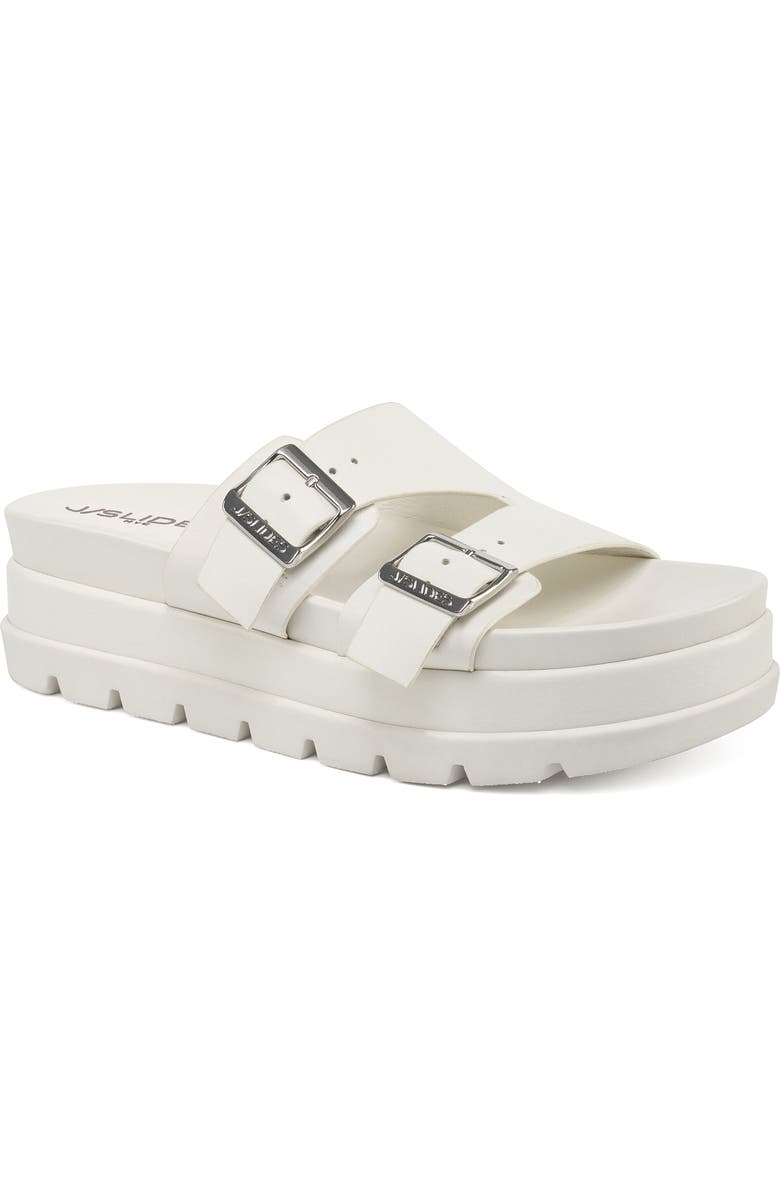 JSlides Footwear Bianca Sandal, Main, color, White