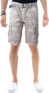XRAY Belted Cotton Twill Cargo Shorts