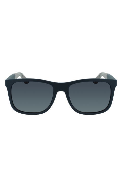 New Italian Lifestyle 55mm Rectangular Sunglasses