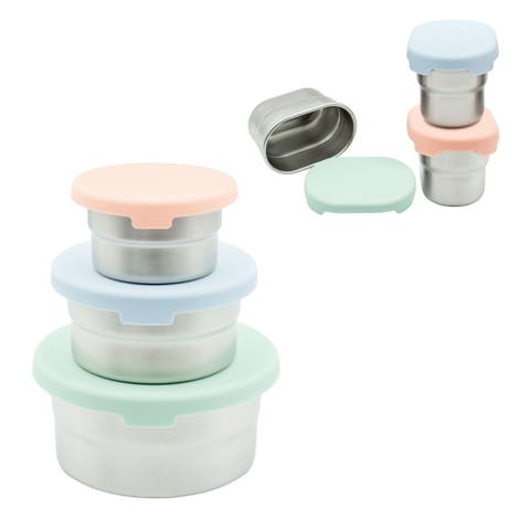 Stainless Steel Food & Dip Container Set