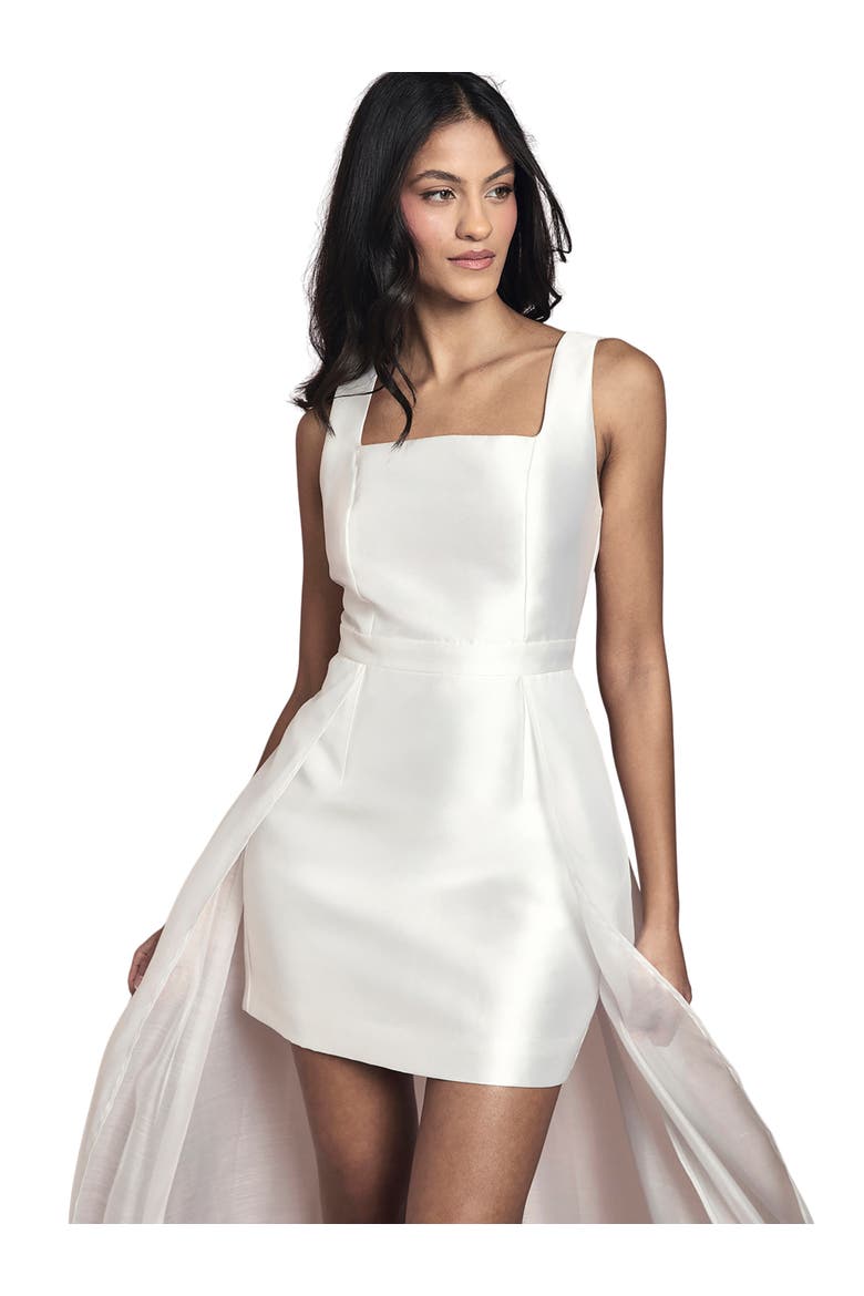 Petite Wide Strap Mini Dress, Alternate, color, Ivory