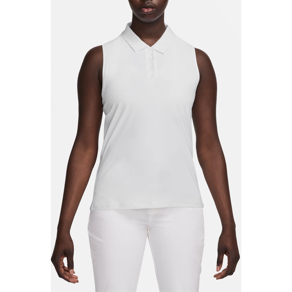 Nike Victory Dri-fit Sleeveless Polo In White
