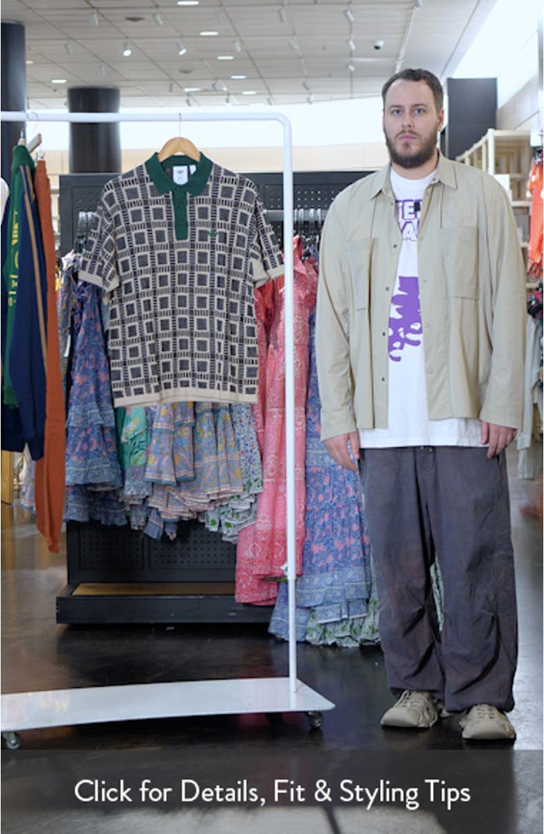 x Brain Dead Geo Jacquard Cotton Blend Polo, sales video thumbnail