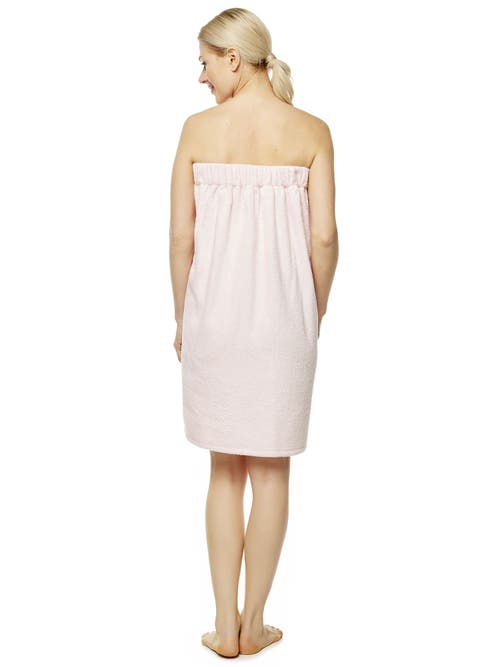 Arus Gots Certified Organic Cotton Shower Bath Wrap In Pink