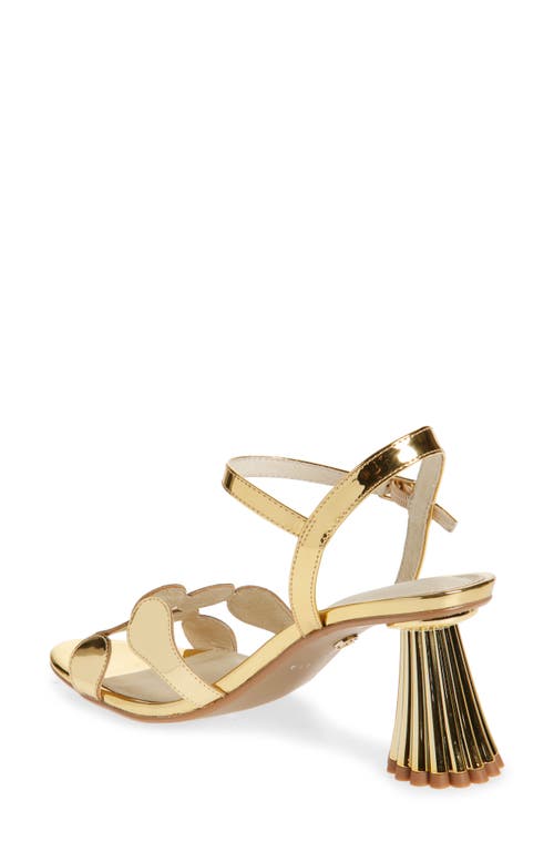 Cecelia New York Peter Ankle Strap Sandal In Gold