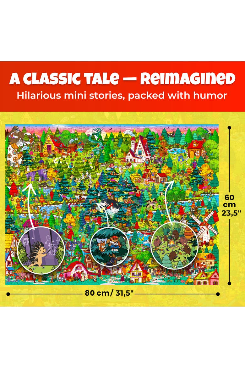 1000 Piece Fairy Tale Jigsaw Puzzle for Adults, Alternate, color, Lrrh