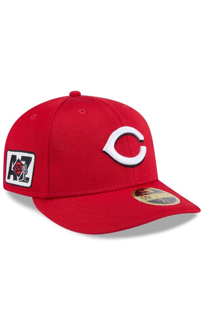 New Era Men's New Era Red Cincinnati Reds 2025 Spring Training Low Profile 59FIFTY Fitted Hat, Alternate, color, Red