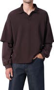 AGOLDE Curren Layered Piquè Polo