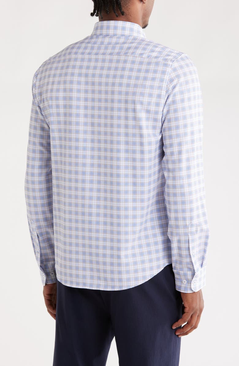 DENIM AND FLOWER Gingham Button-Up Shirt, Alternate, color, White