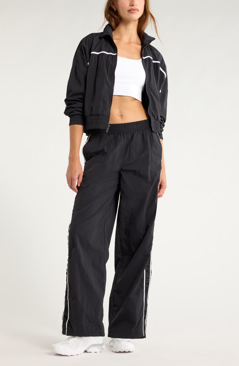 Zella Travel Lite Track Jacket, Alternate, color, Black