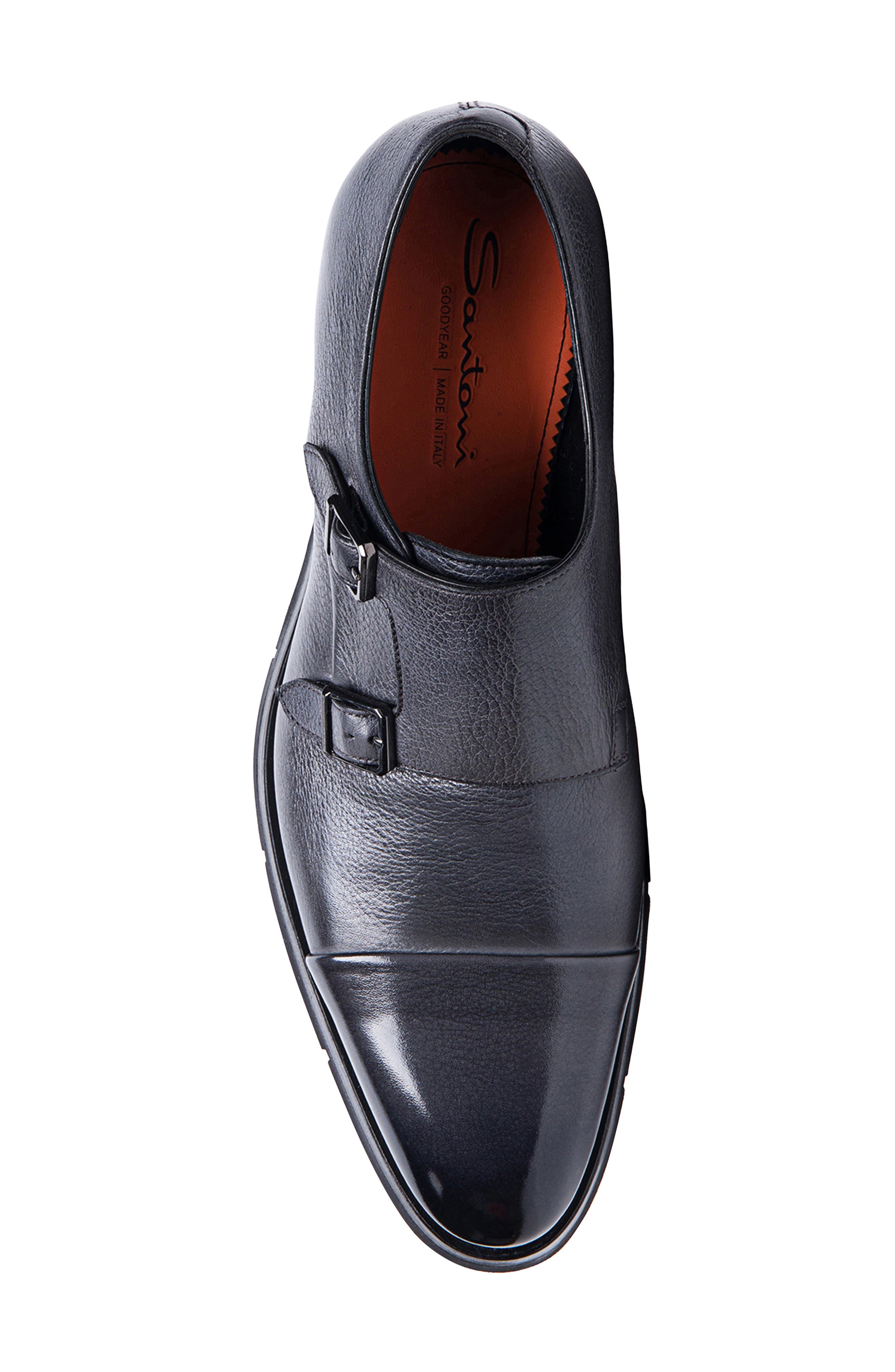 Santoni Divot Double Monk Strap Shoe, Alternate, color, 
