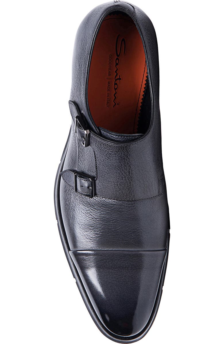 Santoni Divot Double Monk Strap Shoe, Alternate, color,