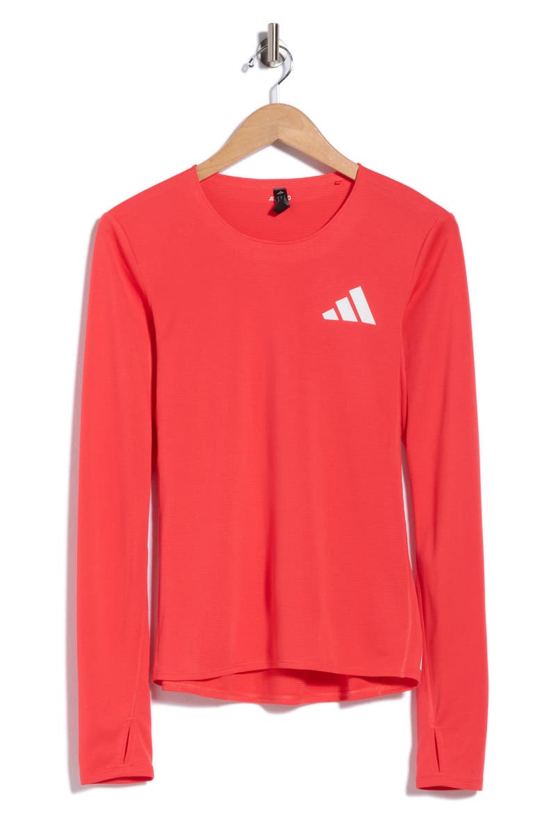 Promo Long Sleeve Active T-Shirt, Alternate, color, SEMI LUCID RED/