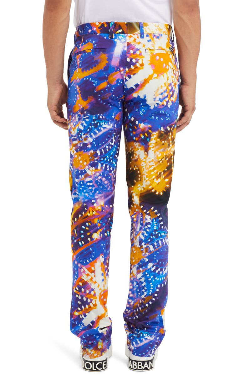 Dolce&Gabbana Luminarie Stretch Cotton Pants, Alternate, color, 