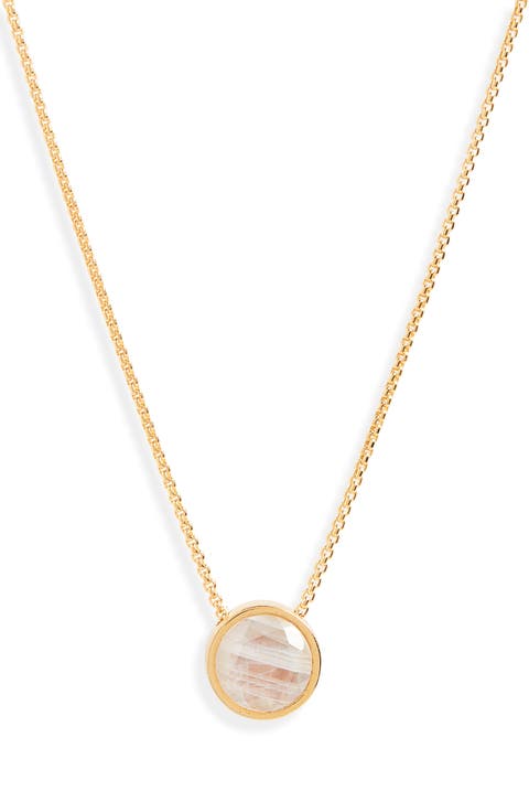 Knockout Gemstone Pendant Necklace