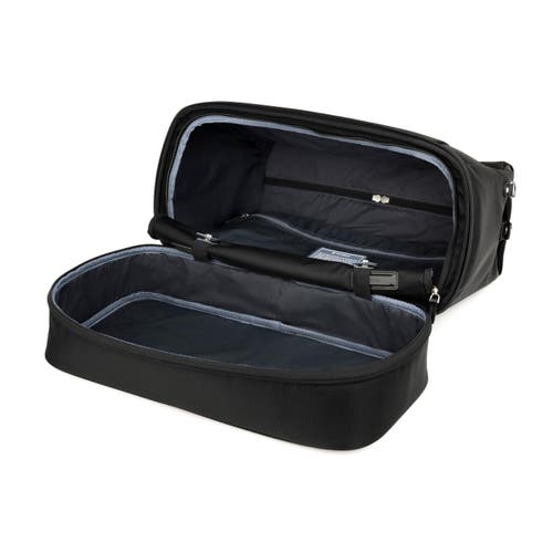 Travelpro Platinum Elite Carry On Soft Travel Drop-bottom Weekender Bag In Black