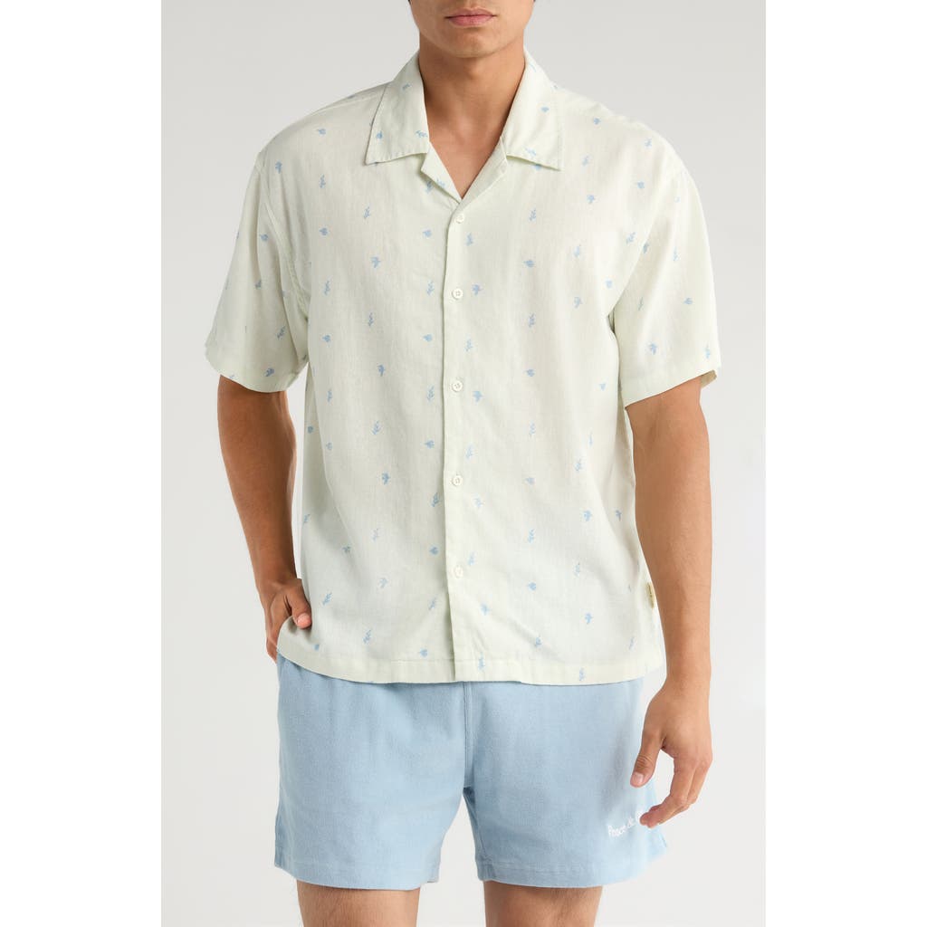 Museum Of Peace And Quiet Museum Of Peace & Quiet Doves Cotton Camp Shirt In White