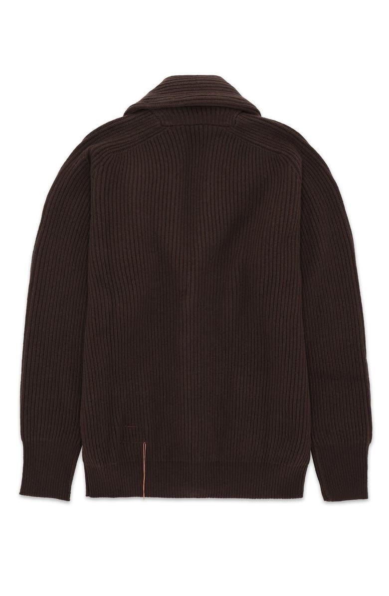 Fortela Stoke Cashmere Cardigan, Alternate, color, Dark Brown