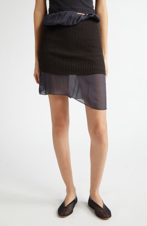 Holly Mixed Media Skirt